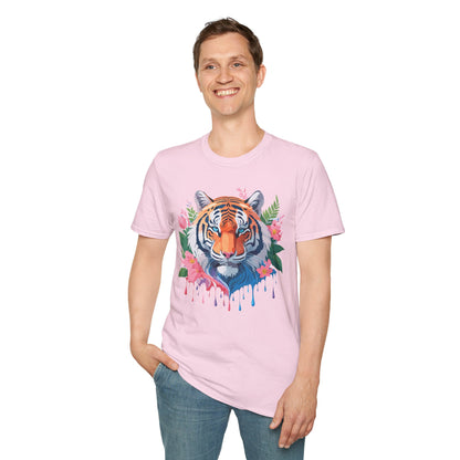 Tiger Shirt Unisex Animal Tee Softstyle Gildan 64000 Cotton Tee