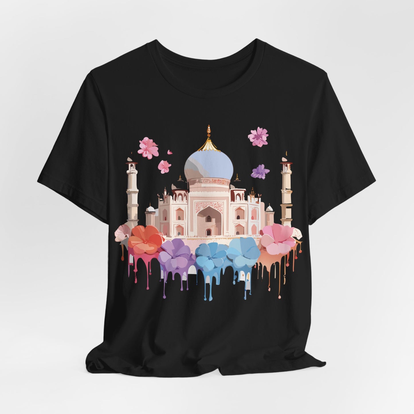 Natural Cotton Tee Shirt - Taj Mahal, India