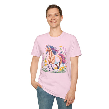 Horse Shirt Unisex Softstyle 64000 Cotton Tee Gildan 100 Percent Ring Spun