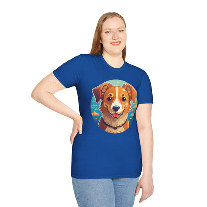 Dog Shirt Unisex Animal Tee One Hundred Percent Cotton Softstyle Gildan 64000