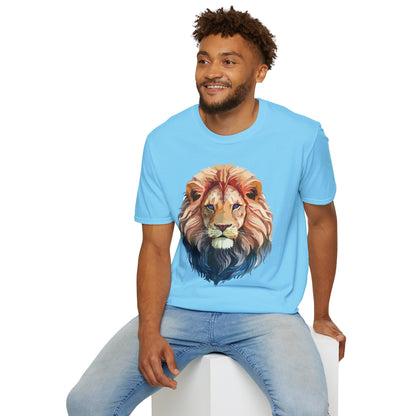 Lion Shirt Unisex Animal Tee Ring Spun Cotton Softstyle Tee Gildan