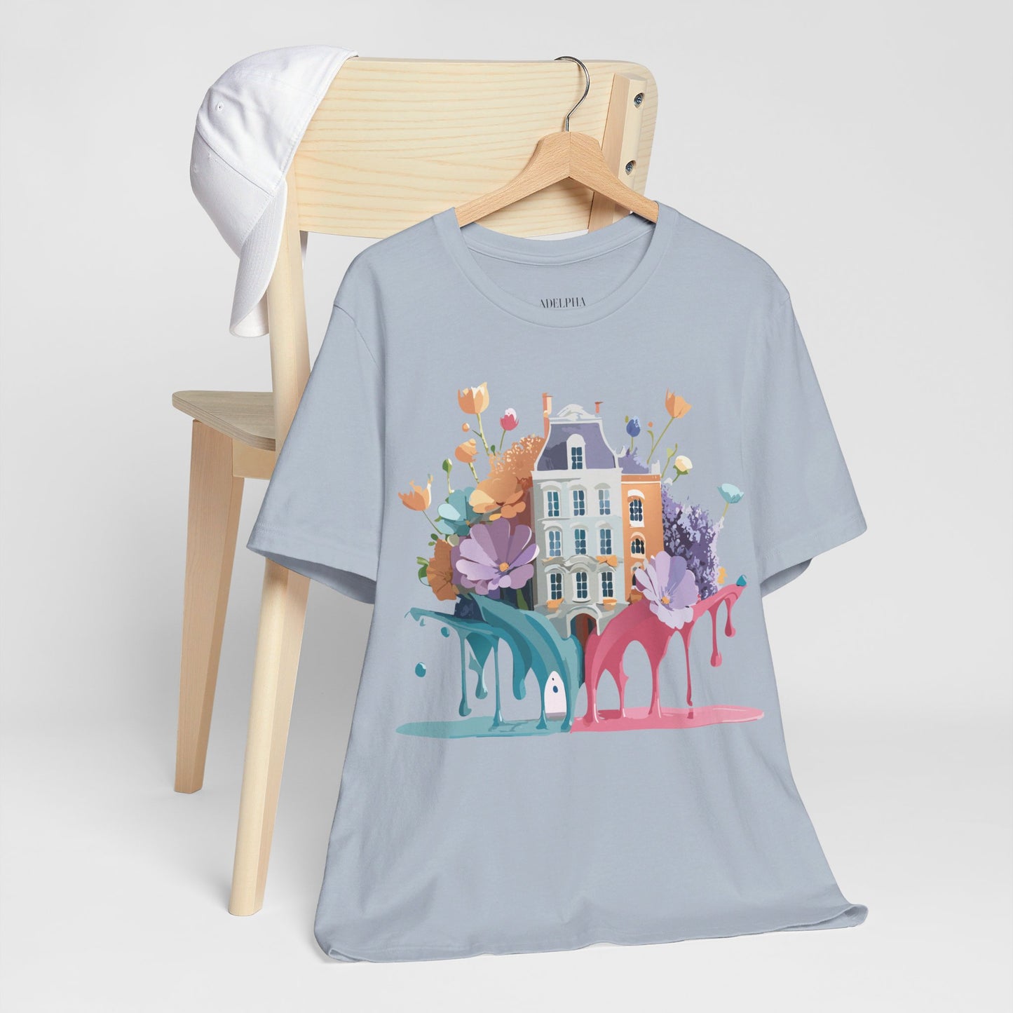 Natural Cotton Tee Shirt - Beautiful Places Collection - Amsterdam