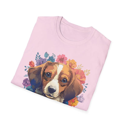 Unisex Dog Shirt Animal Print Tee Gildan Softstyle 64000 Cotton