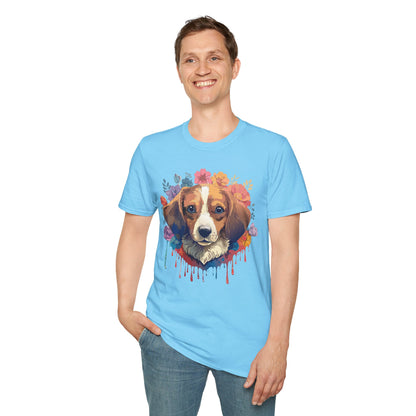 Unisex Dog Shirt Animal Print Tee Gildan Softstyle 64000 Cotton