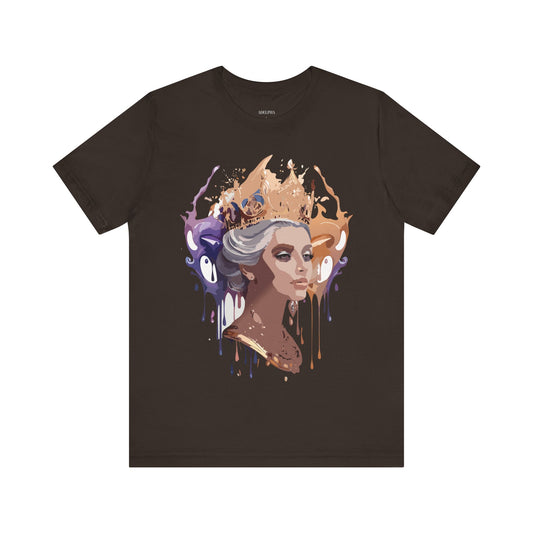 T-Shirt aus natürlicher Baumwolle – Queen Collection