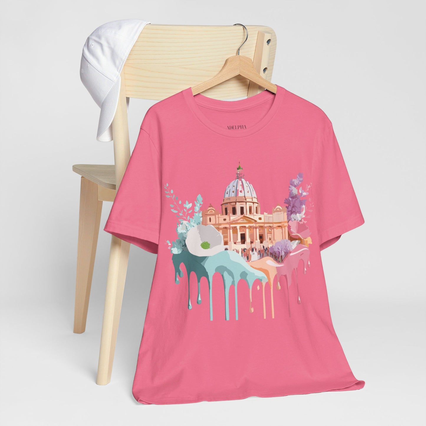 Natural Cotton Tee Shirt - Beautiful Places Collection - Rome