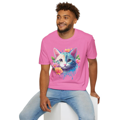 Cat Shirt Unisex Cat Lover Tee Premium Gildan Softstyle 64000 Lightweight