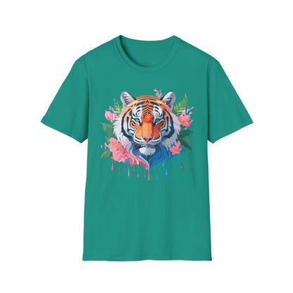 Tiger Shirt Unisex Animal Tee Softstyle Gildan 64000 Cotton Tee