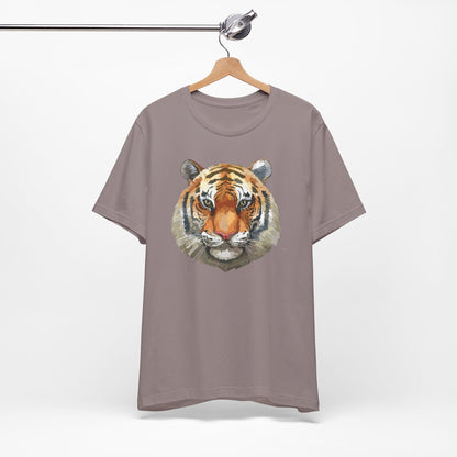 Wild Tiger Face Graphic T-Shirt Unisex Cotton Animal Design Wildlife Tee 1
