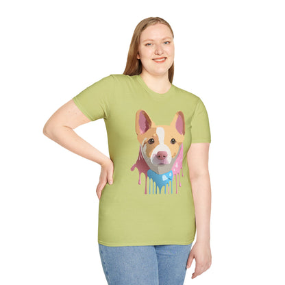 Dog Shirt Unisex Animal Print Tee Cotton T Shirt For Pet Lovers