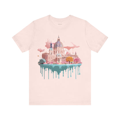 Natural Cotton Tee Shirt - Beautiful Places Collection - Vienna Printify