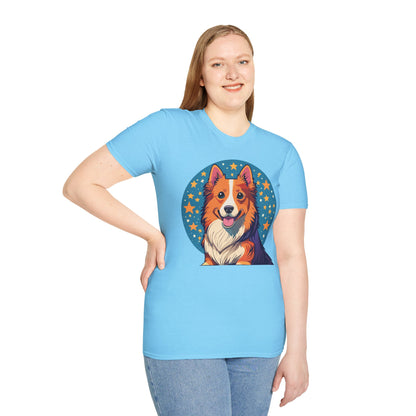 Unisex Dog Shirt Animal Print Tee Gildan Softstyle 64000 Tee
