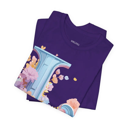 Natural Cotton Tee Shirt - Letters Collection - L Printify