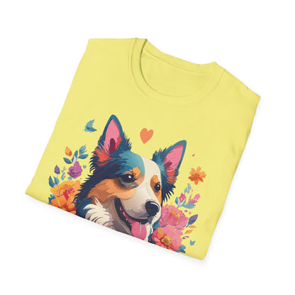 Animal Print Dog Shirt Unisex Softstyle Cotton Tee For Pet Lovers