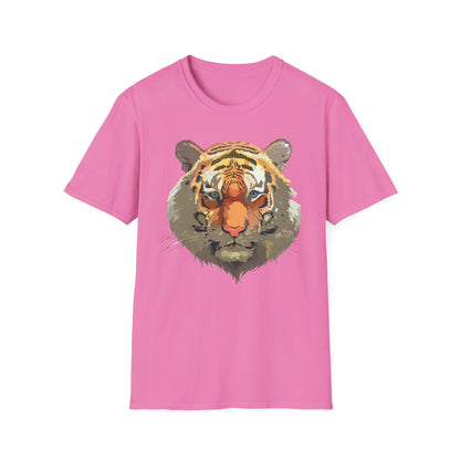 Unisex Tiger Shirt Gildan Softstyle 64000 Cotton Tee For Everyday Comfort