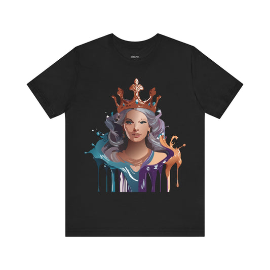 T-Shirt aus natürlicher Baumwolle – Queen Collection