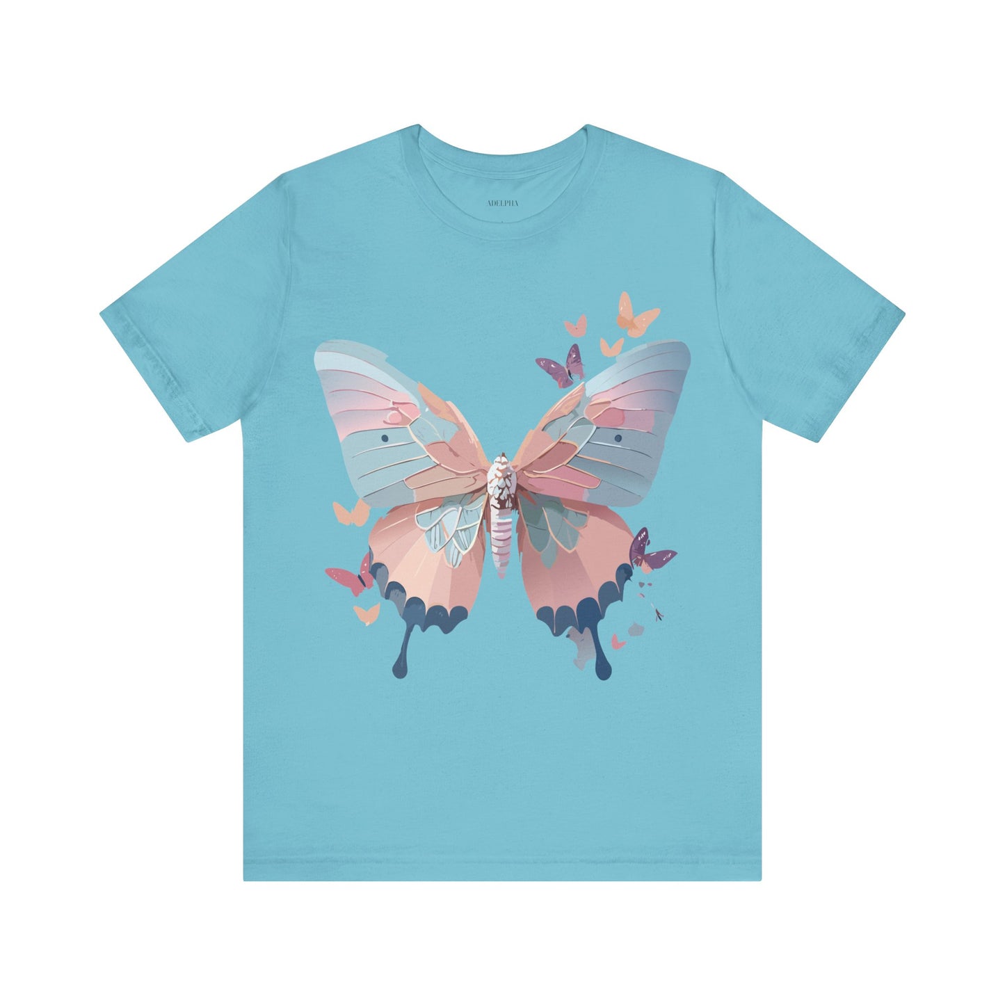 T-Shirt aus natürlicher Baumwolle mit Schmetterling