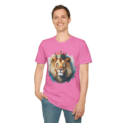 Lion Shirt Unisex Animal Tee Softstyle 64000 100 Percent Ring Spun Cotton