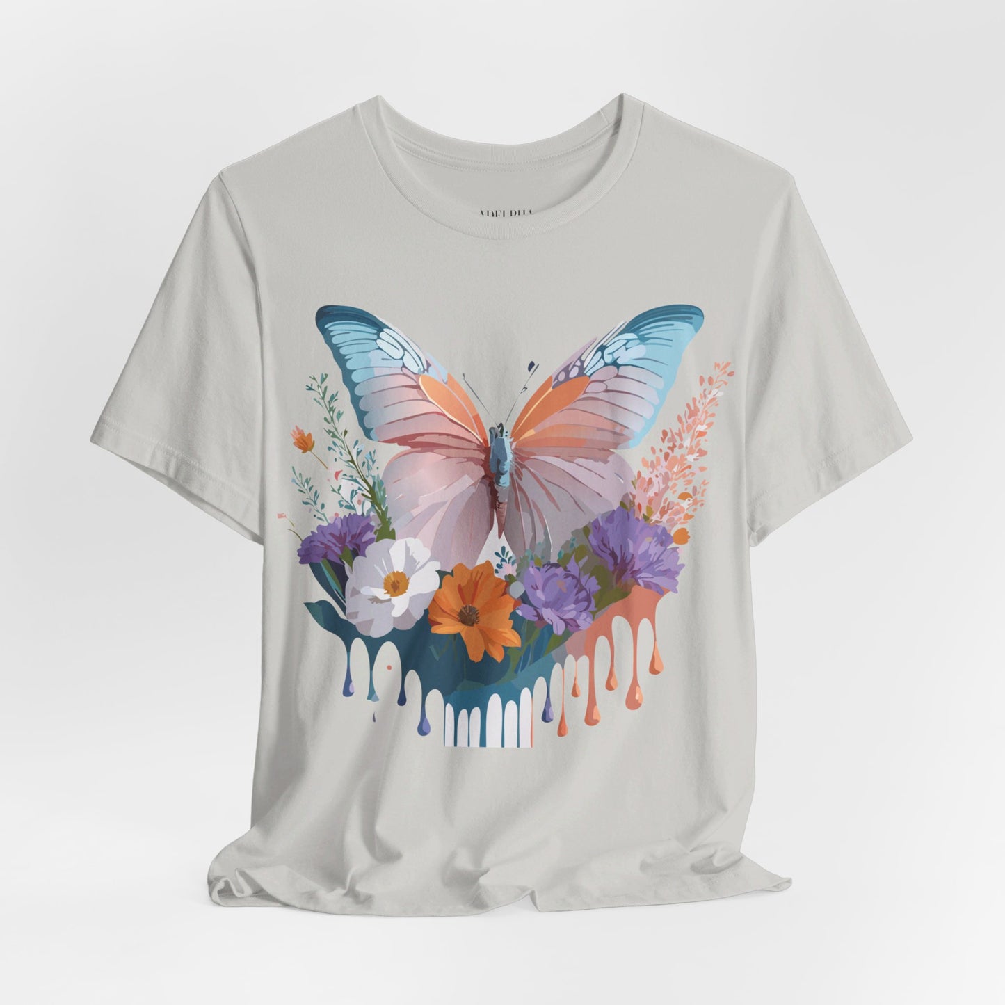 T-shirt en coton naturel avec papillon