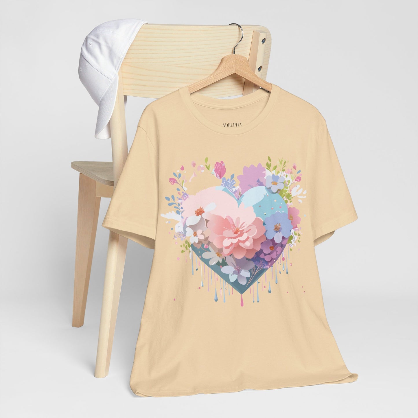 Natural Cotton Tee Shirt - Love story Collection