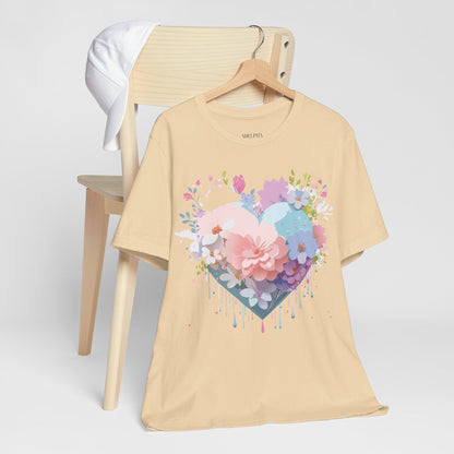 Natural Cotton Tee Shirt - Love story Collection Printify