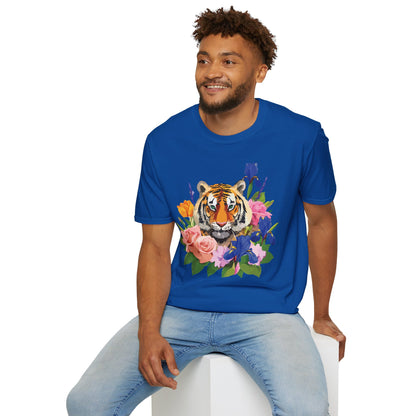 Tiger Shirt Unisex Animal Tee Gildan Softstyle 64000 100 Percent Cotton