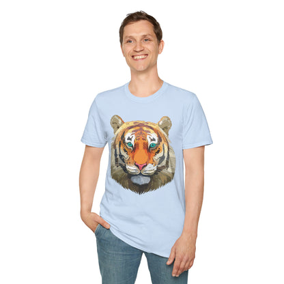 Tiger Shirt Unisex Animal Tee Gildan Softstyle 64000 Cotton Tee