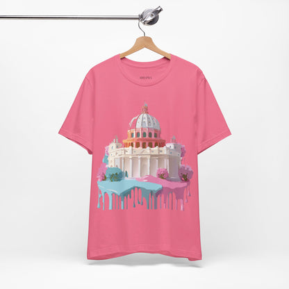 Natural Cotton Tee Shirt - Beautiful Places Collection - Rome Printify