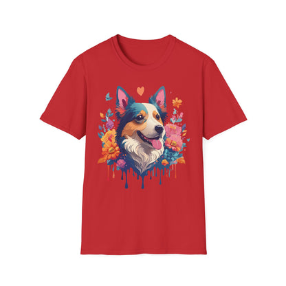 Animal Print Dog Shirt Unisex Softstyle Cotton Tee For Pet Lovers