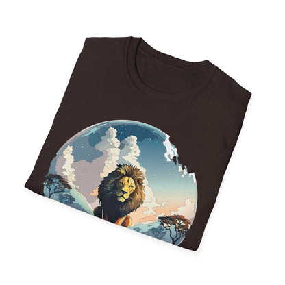Lion Shirt Unisex Animal Tee Gildan Softstyle 64000 One Hundred Percent Cotton