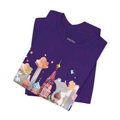 Natural Cotton Tee Shirt - Beautiful Places Collection - Moscow Printify