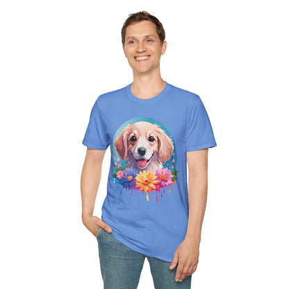 Unisex Dog Shirt Animal Tee Gildan Softstyle 64000 100 Percent Cotton