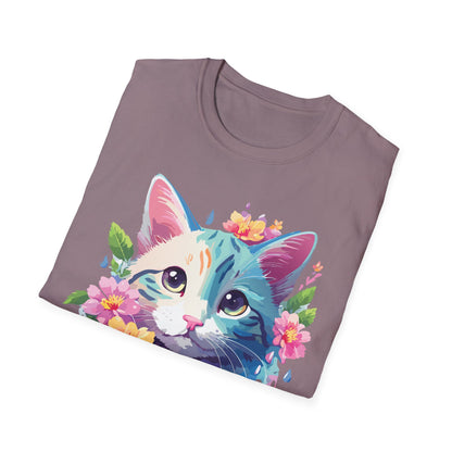 Cat Shirt Unisex Cat Lover Tee Premium Gildan Softstyle 64000 Lightweight