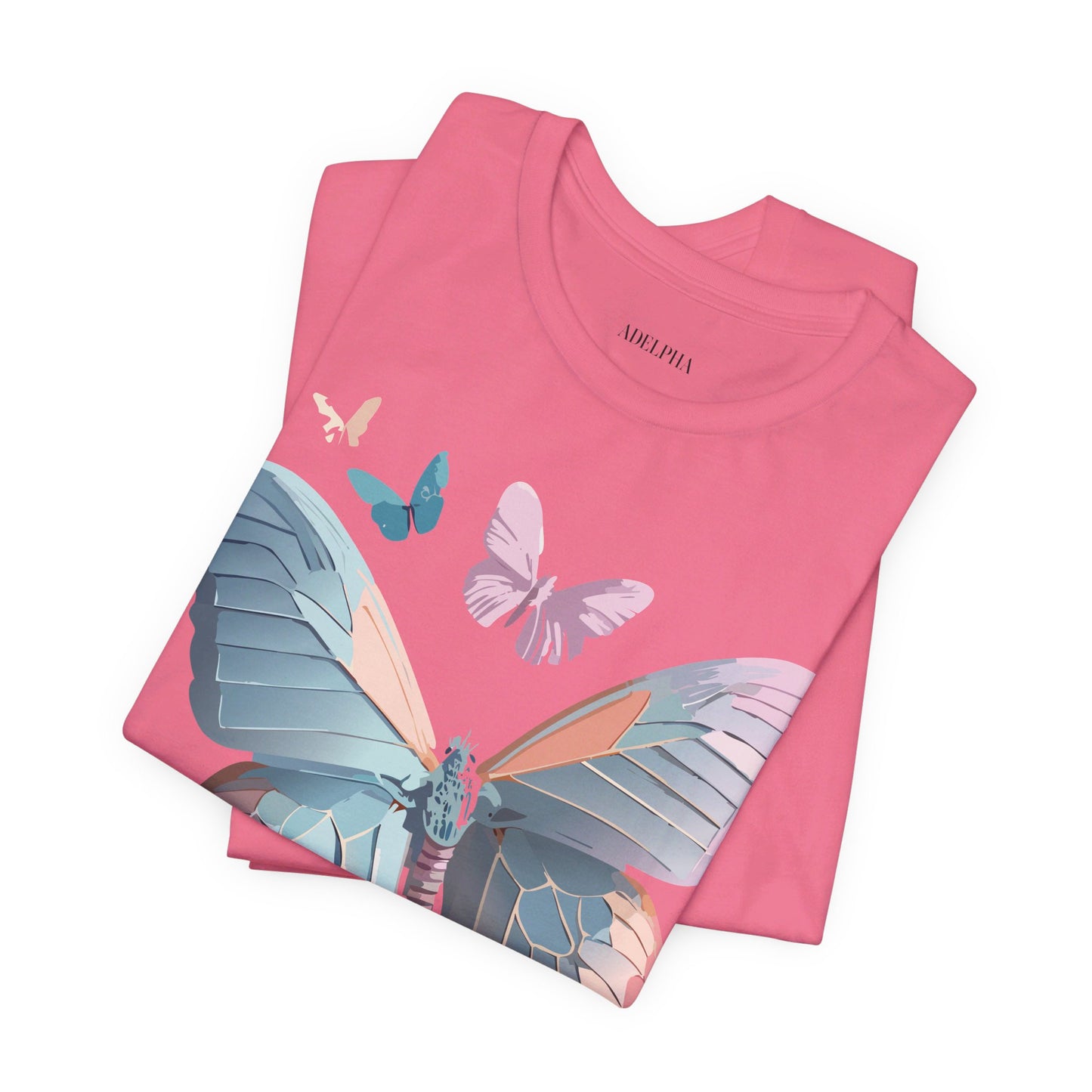 T-shirt en coton naturel avec papillon