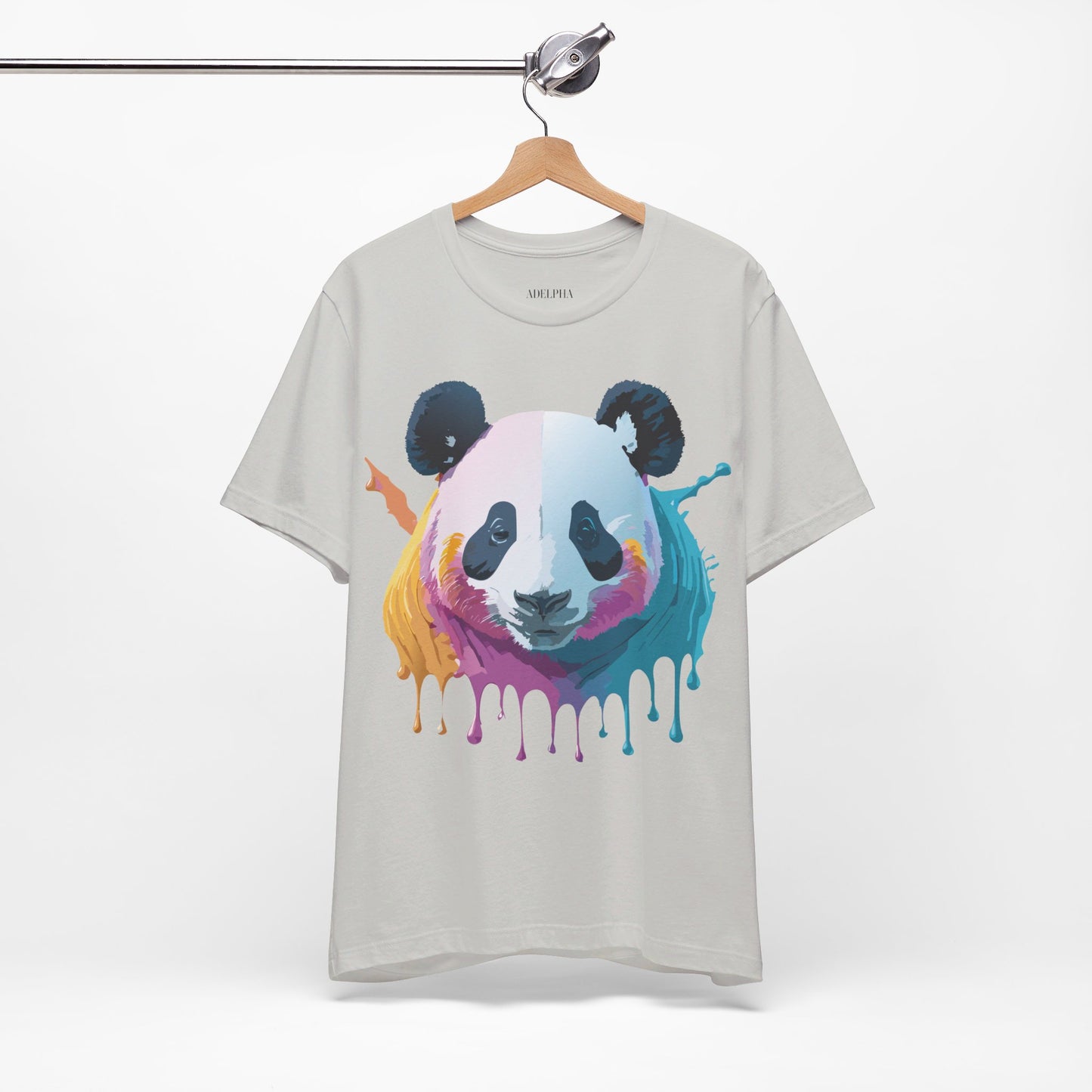 Natural Cotton Tee Shirt with Panda