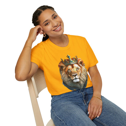 Lion Shirt Unisex Softstyle Tee Gildan 64000 100 Percent Ring Spun Cotton