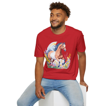 Horse Shirt Unisex Gildan Softstyle Tee 100 Ring Spun Cotton