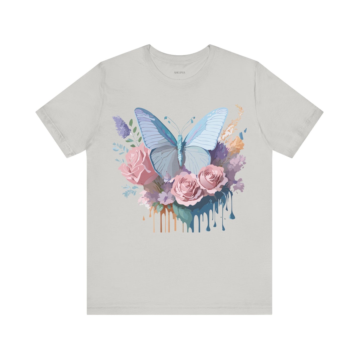 T-shirt en coton naturel avec papillon