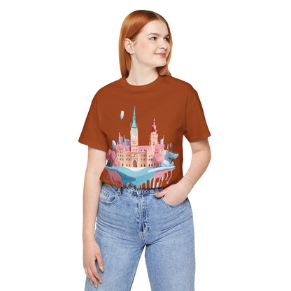 Natural Cotton Tee Shirt - Beautiful Places Collection - Prague Printify