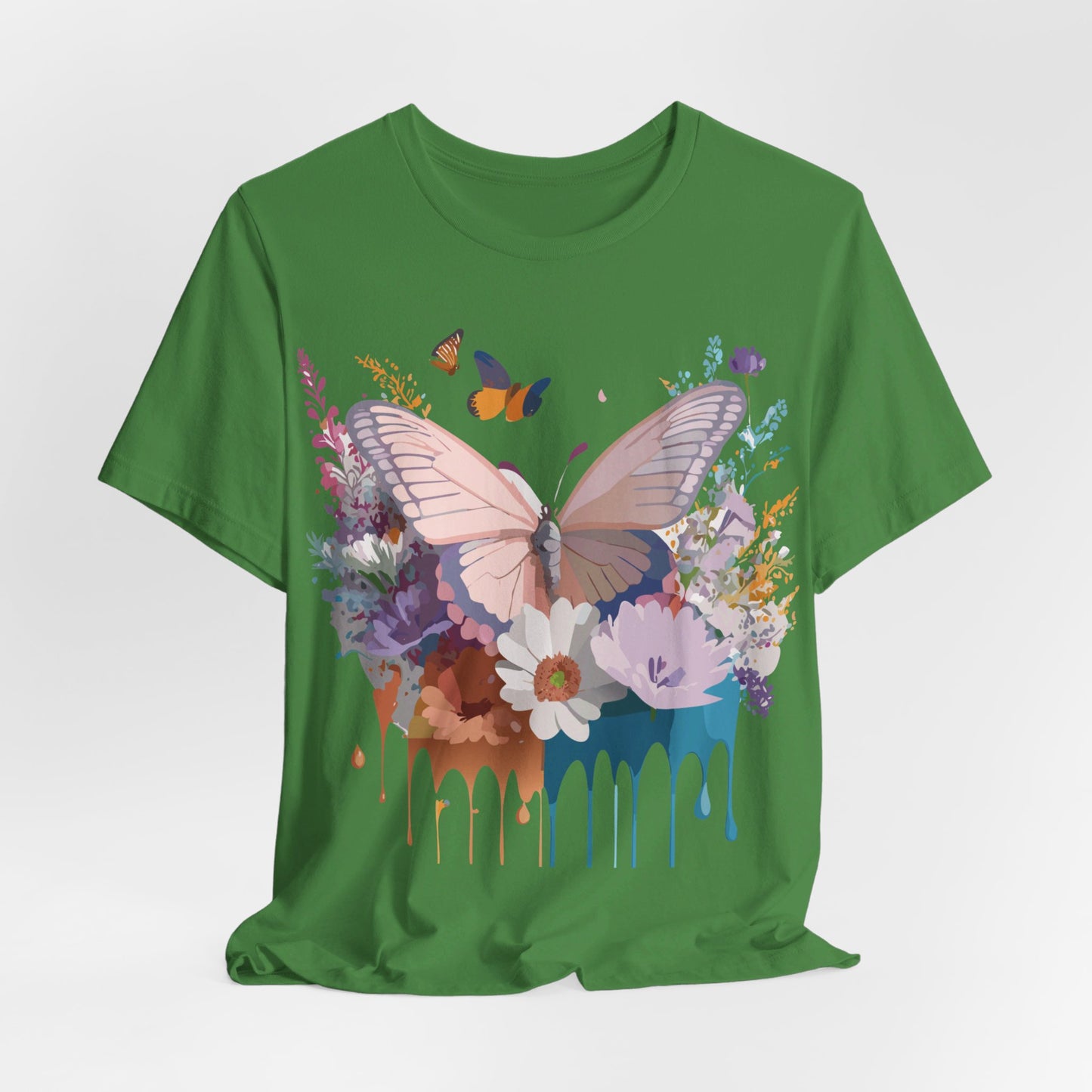 T-shirt en coton naturel avec papillon