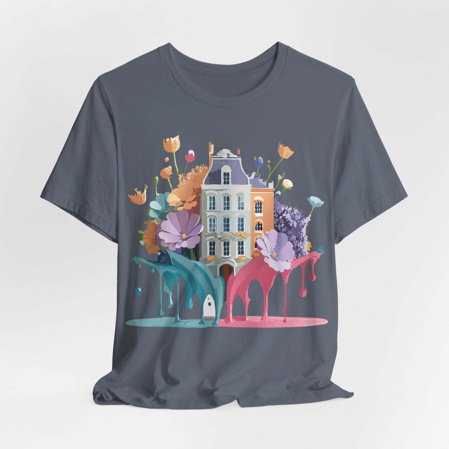 Natural Cotton Tee Shirt - Beautiful Places Collection - Amsterdam