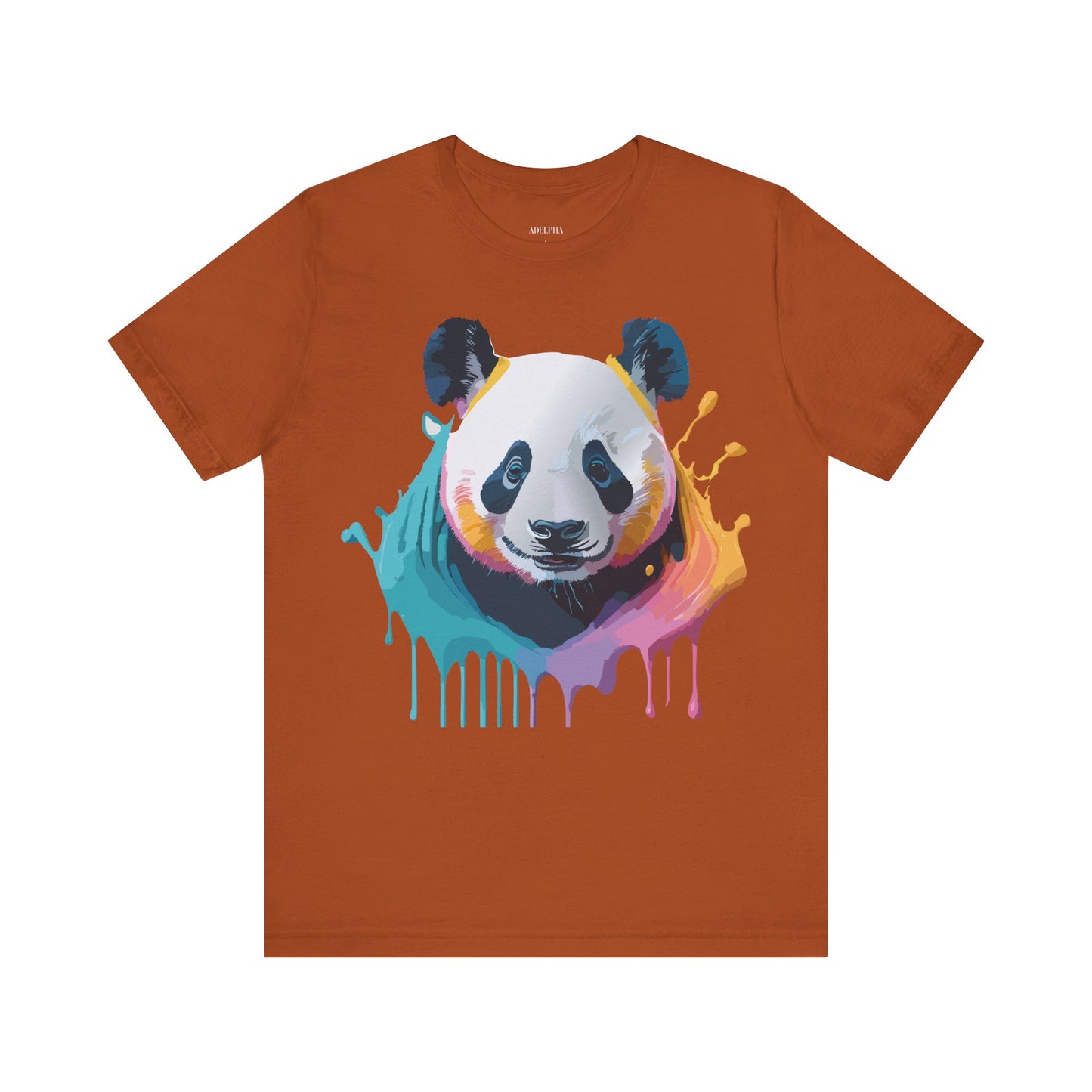 Natural Cotton Tee Shirt with Panda