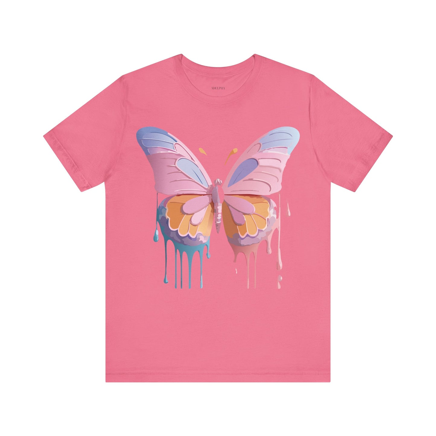 T-Shirt aus natürlicher Baumwolle mit Schmetterling