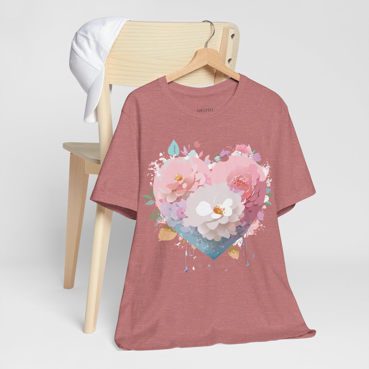 T-Shirt aus natürlicher Baumwolle – Love Story-Kollektion