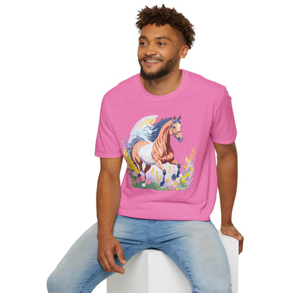 Horse Shirt Unisex Gildan Softstyle Tee 100 Ring Spun Cotton