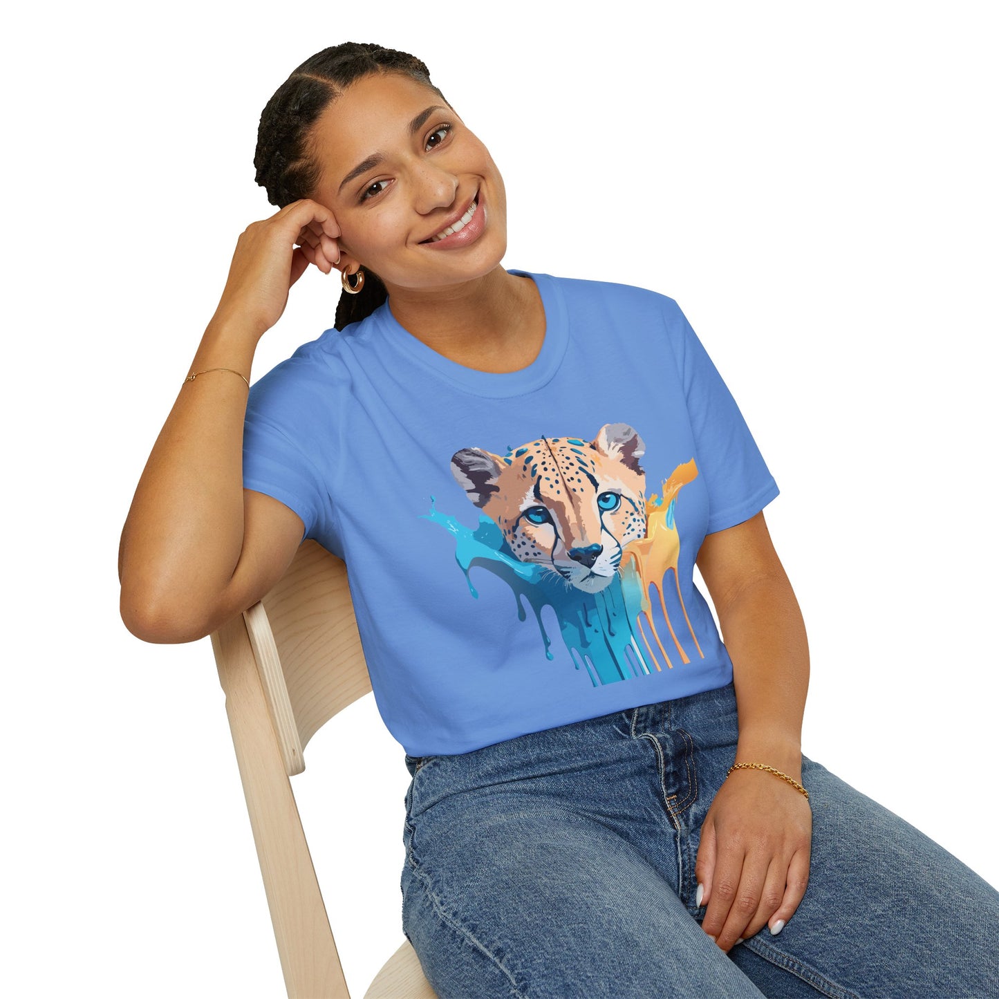 Cheetah Shirt, Shirt with Cheetah, Cheetah Tee, Shirt with Animals