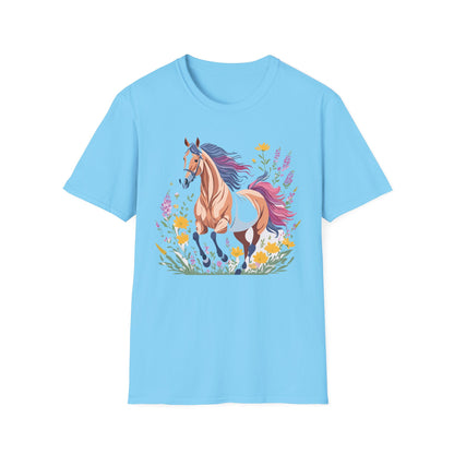 Horse Shirt Unisex Softstyle 64000 Cotton Tee Gildan 100 Percent Ring Spun