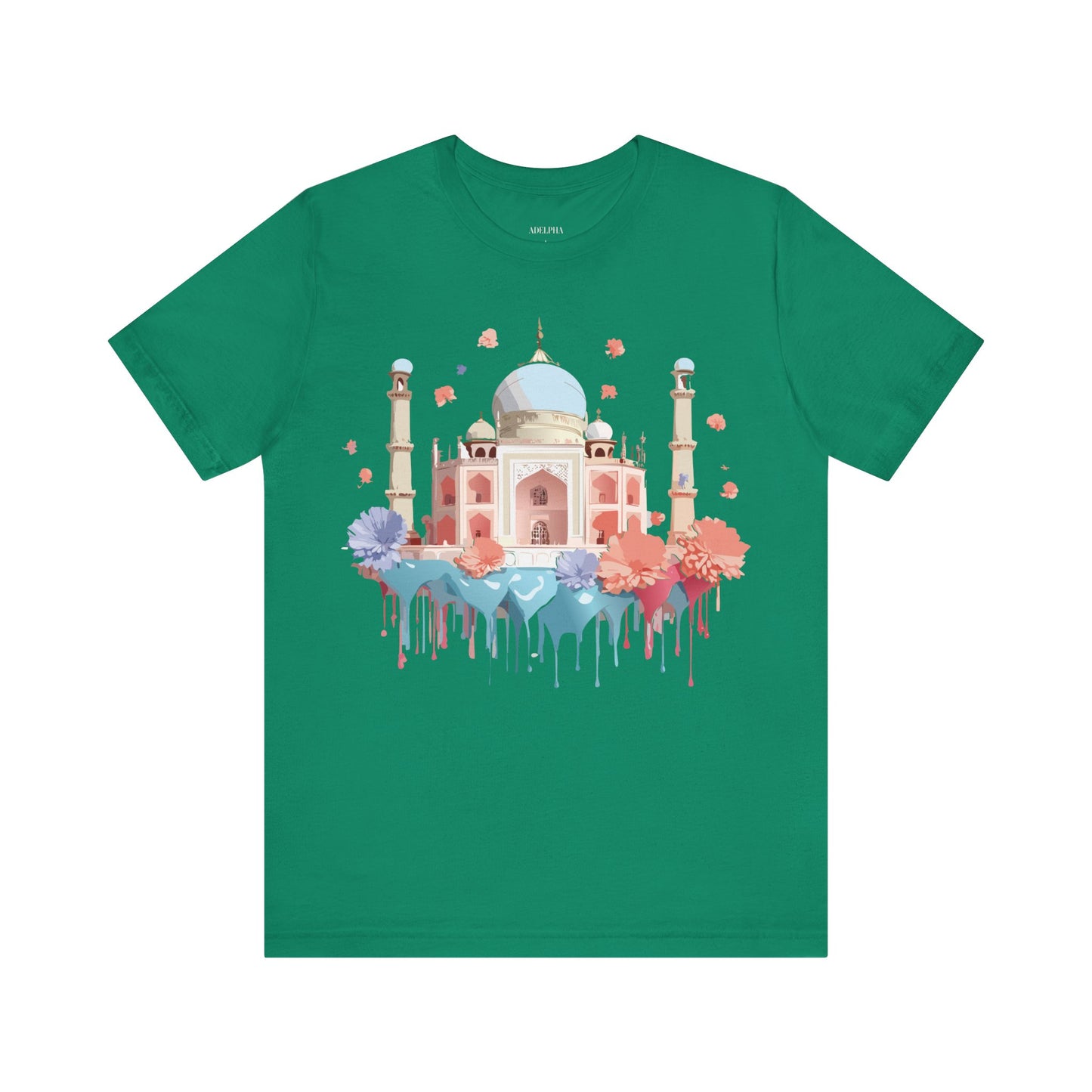 Natural Cotton Tee Shirt - Taj Mahal, India