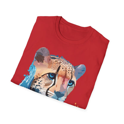 Cheetah Shirt Unisex Tee Softstyle Gildan 64000 100 Percent Ring Spun Cotton