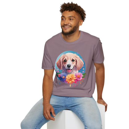 Unisex Dog Shirt Animal Tee Gildan Softstyle 64000 100 Percent Cotton